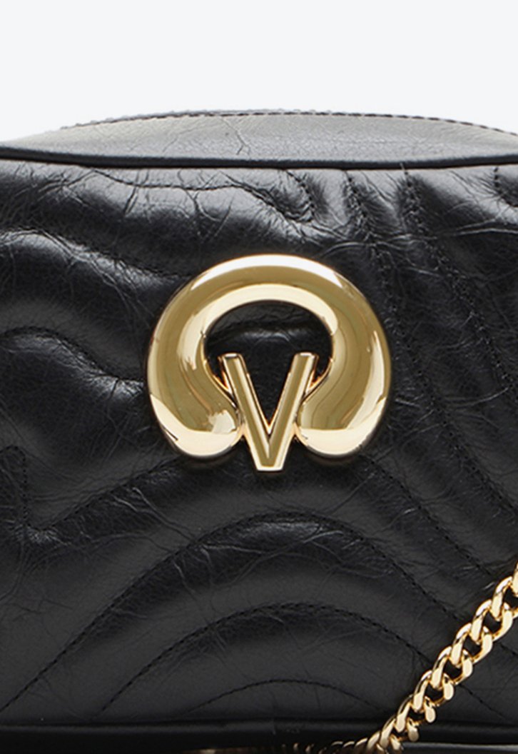 Bolsa Tiracolo Preta Vicenza Adele Pequena