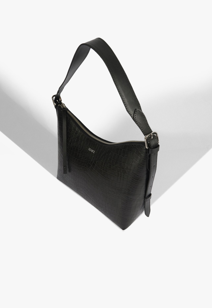 Bolsa Média Maeve Croco Preta | ZZ MALL