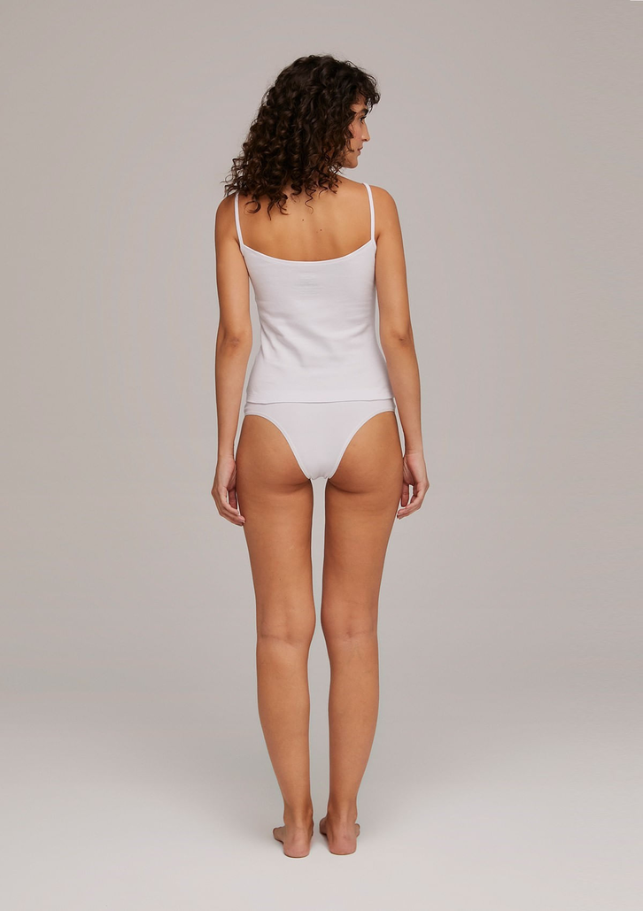 Kit 10 Calcinhas Básicas Brancas Hering Tanga Em Algodão