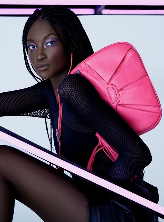 BOLSA TIRACOLO ROSA AREZZO COURO PIERA MÉDIA