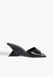 Tamanco Preto Schutz Abbie Sculpt Couro