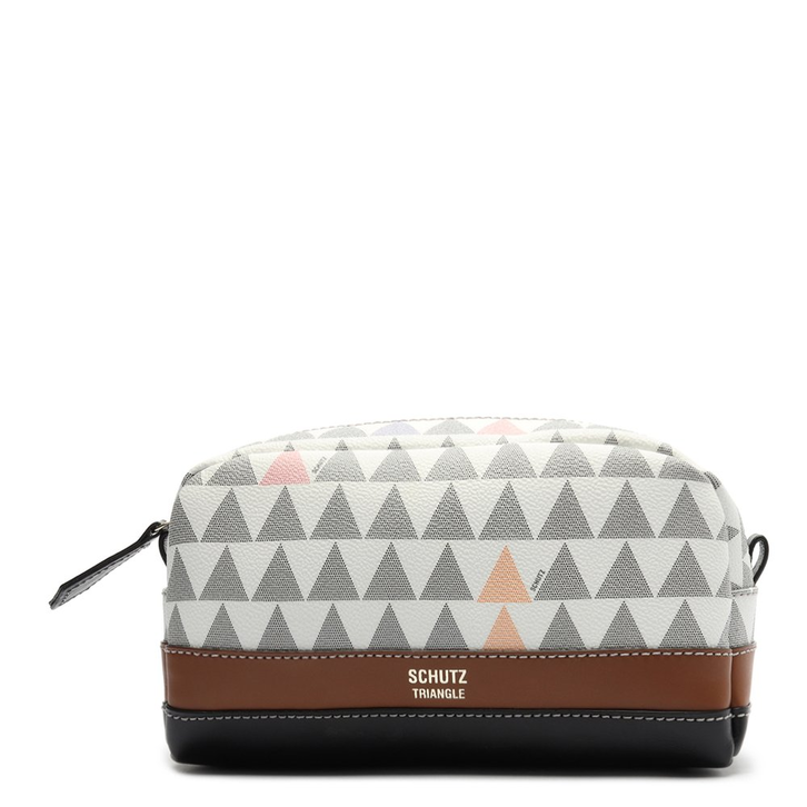 Bolsa Necessaire Triangle Branca