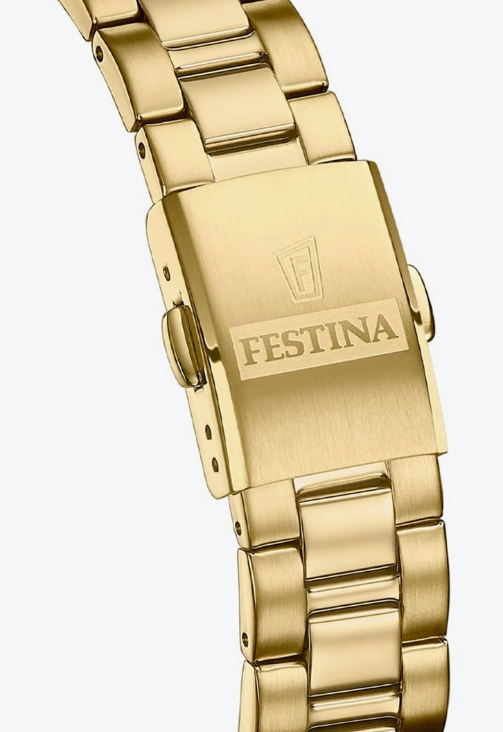 Relógio Dourado Vivara Festina Feminino Aço F20557/4 05 ATM