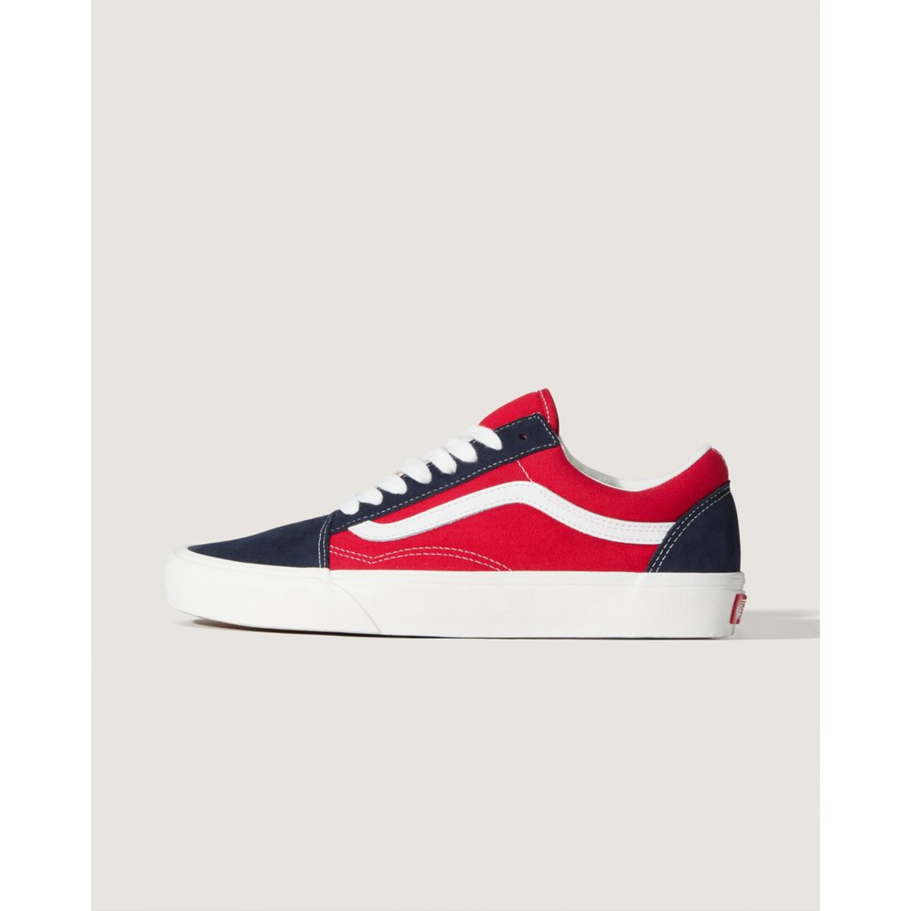 Tênis Old Skool Frayed 2-tone Navy Red | ZZ MALL