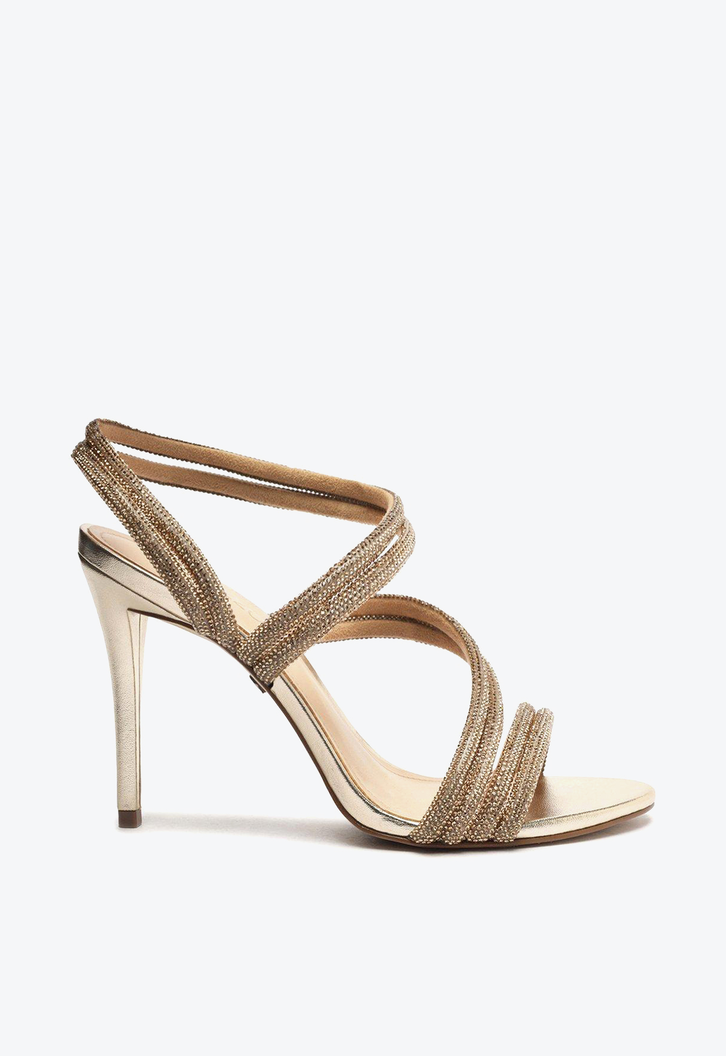 Sandalia arezzo sale dourada
