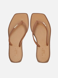 Chinelo de Dedo Marrom Recouro Square