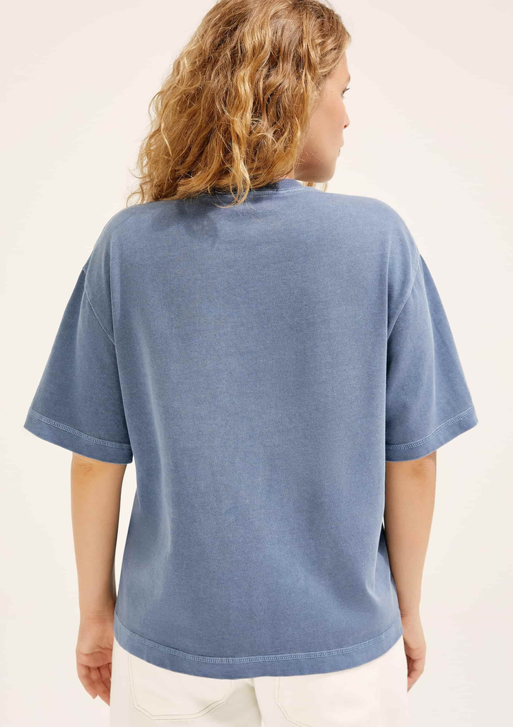Camiseta Azul Hering Oversized Hering + Cosmo