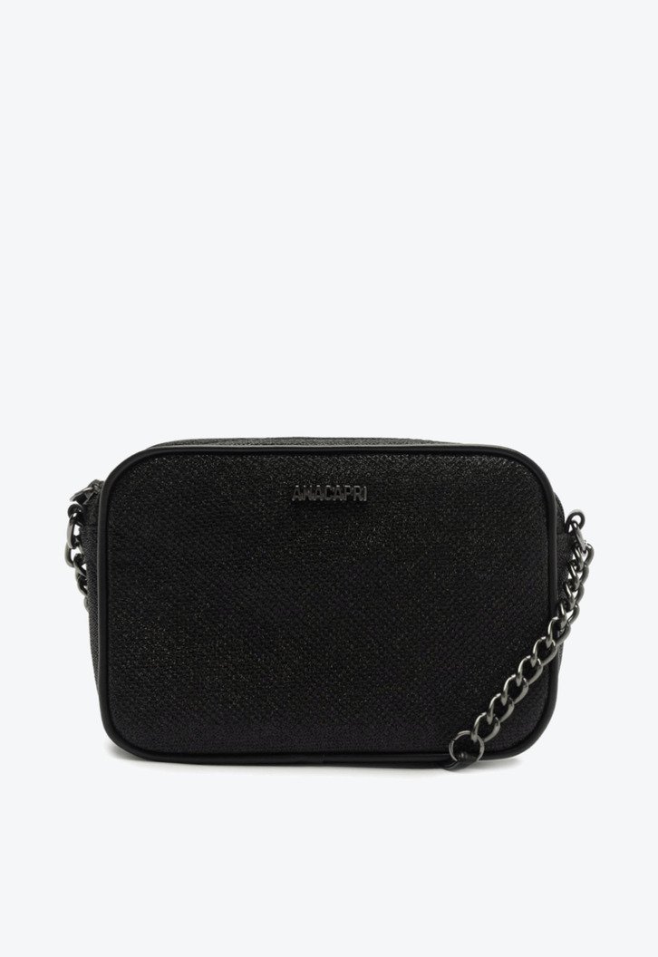 Bolsa Tiracolo Pequena Glam Essencial Preta