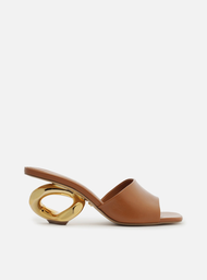 Ameri◇POINTED TOE MULE ブラウン L レディース