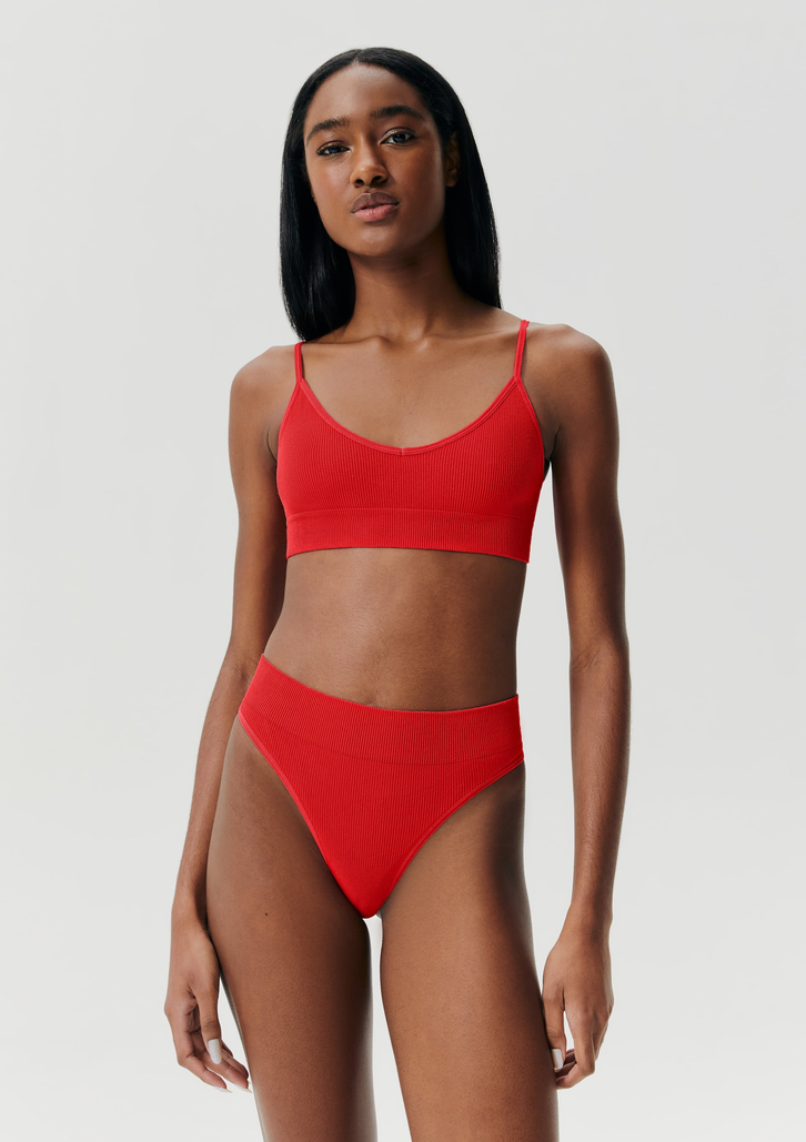 Top Básico Vermelho Hering Sem Costura
