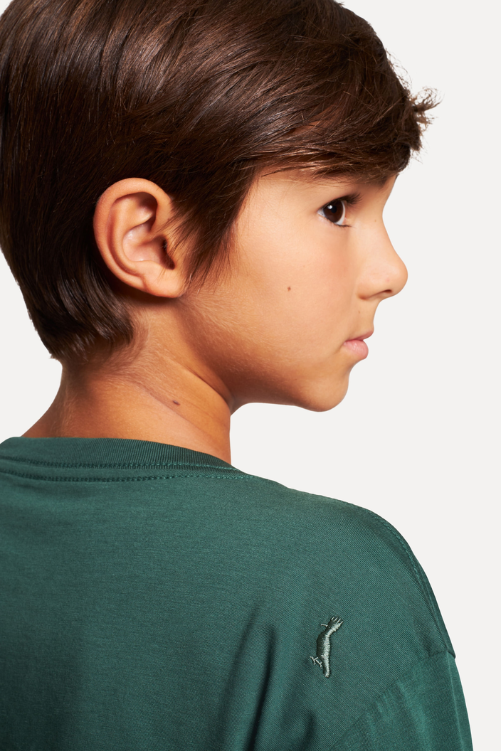 CAMISETA VERDE ESCURO RESERVA MINI PIMA CORES