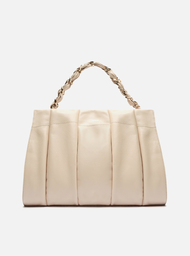 Bolsa Tote Branca Arezzo Couro Milano Grande