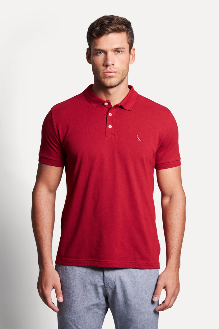 CAMISA POLO VERMELHA RESERVA PIQUET CLASSICA