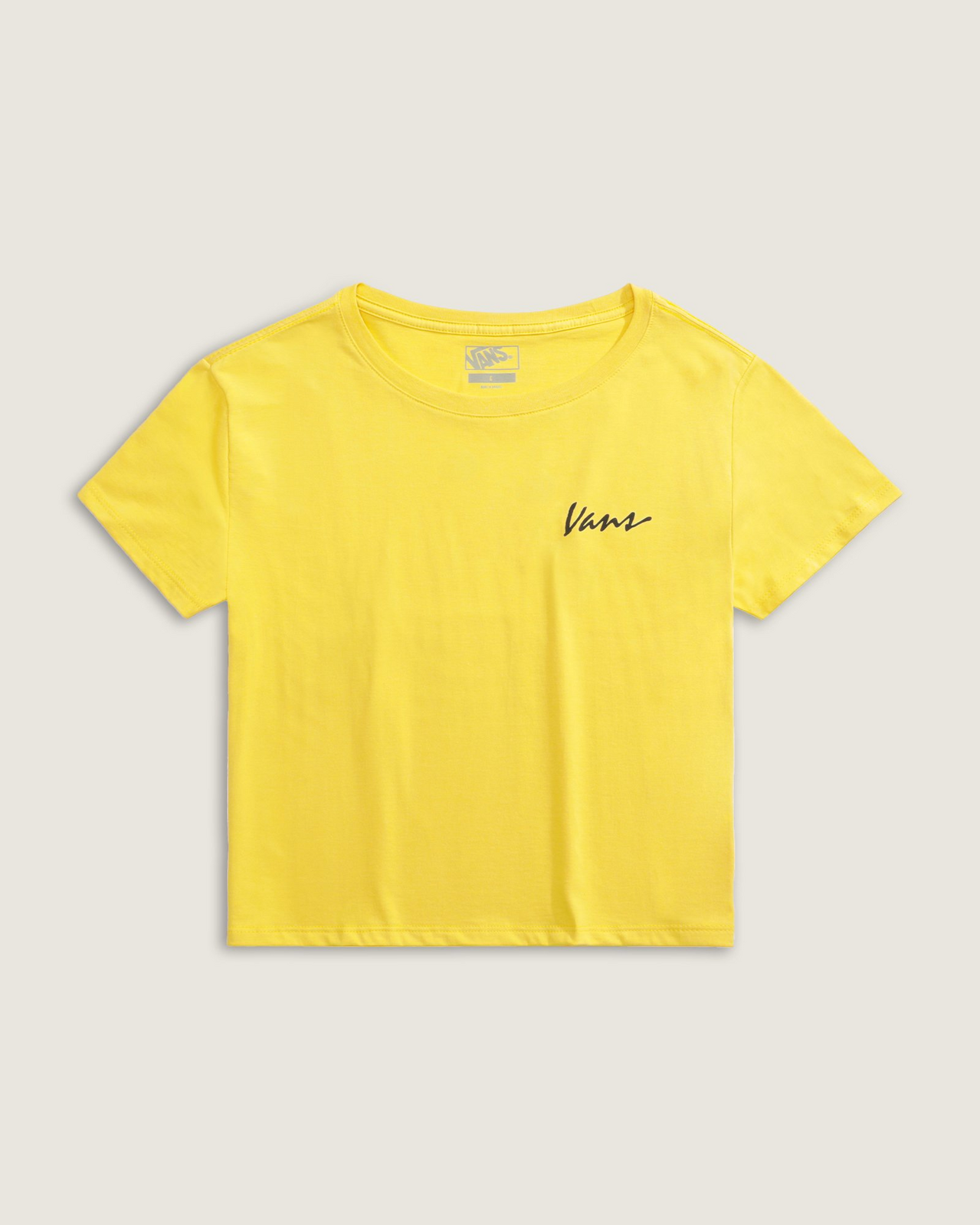 Camiseta Manga Curta Baby Tee Classic Script Spicy Mustard | ZZ MALL
