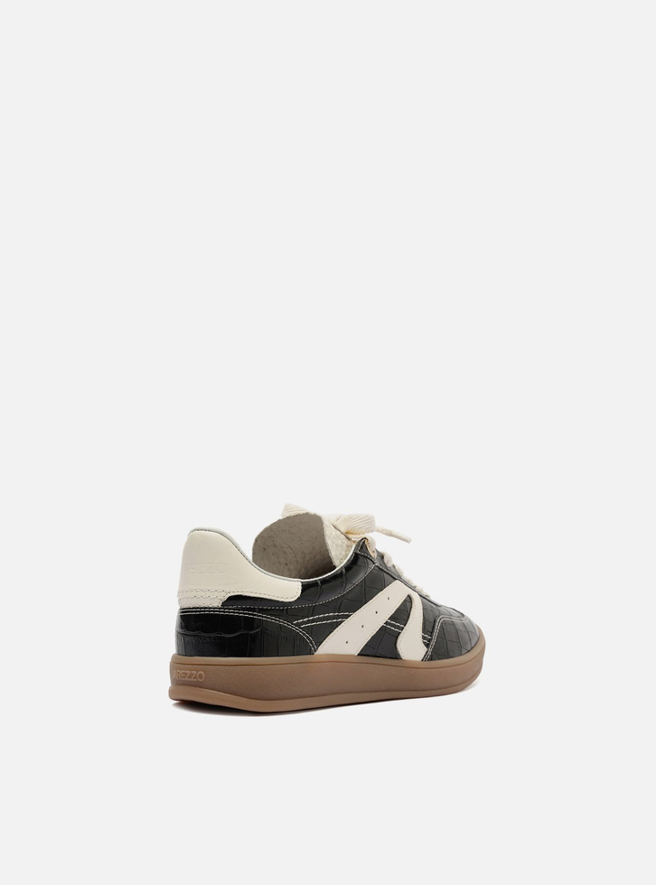 Tênis Preto Croco Amarração ARZ72