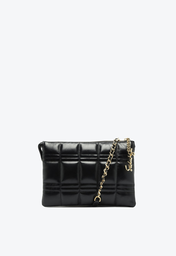 Bolsa Tiracolo Preta Schutz Média Sign Couro