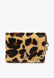 Carteira Crossbody Animal Print Anacapri Pequena Corrente Com Aplicação De A