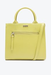 Bolsa Tote Verde Anacapri Lemon Zíper Média