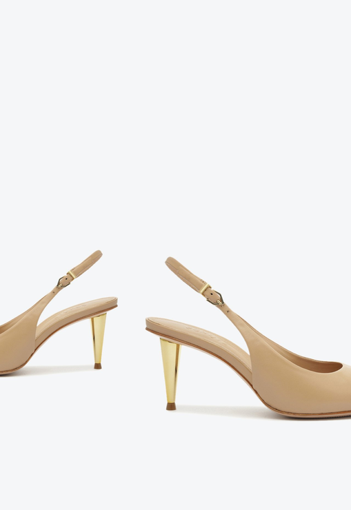 Sapato Scarpin Suzane Pin Heel Couro Marrom