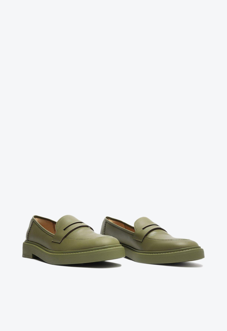 Mocassim Verde Anacapri Minimalista
