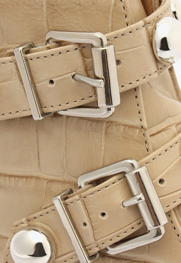 BOTA BEGE SCHUTZ CLARE COURO