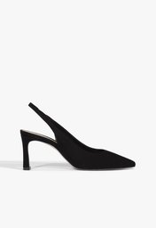 Scarpin Schutz Slingback Mid Heel Black