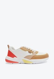 Tênis Branco E Multicolor Anacapri Neutro Sporty Recortes