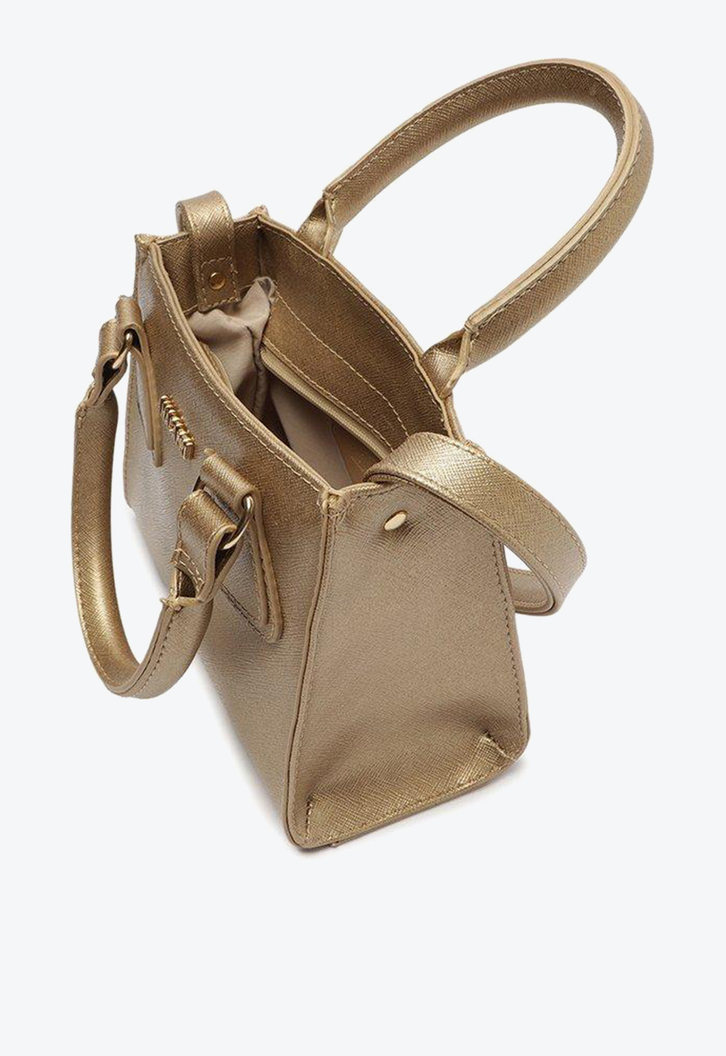 Bolsa Tote Mini Dourada Anacapri Londres
