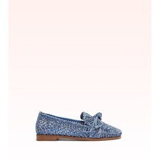 Raffia Penny Loafer Perry Blue