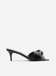 Mule Vermelha Arezzo Couro Salto Fino Maxi Laço | ZZ MALL Mule Vermelha Arezzo Couro Salto Fino Maxi Laço | ZZ MALL