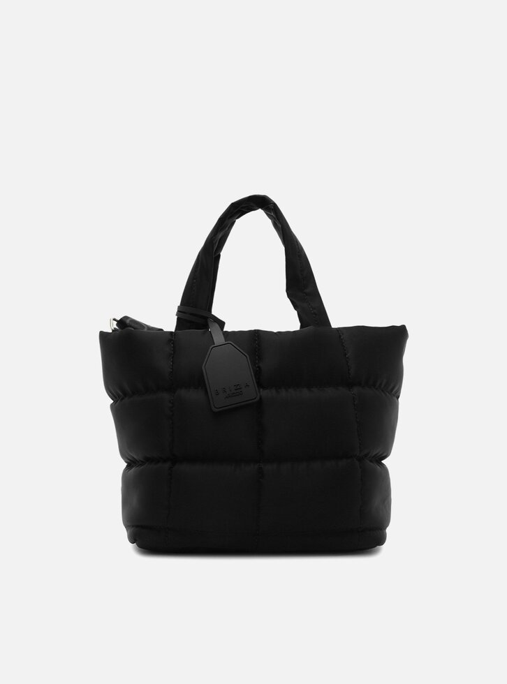 Bolsa Tote Preta Média Nylon Brizza