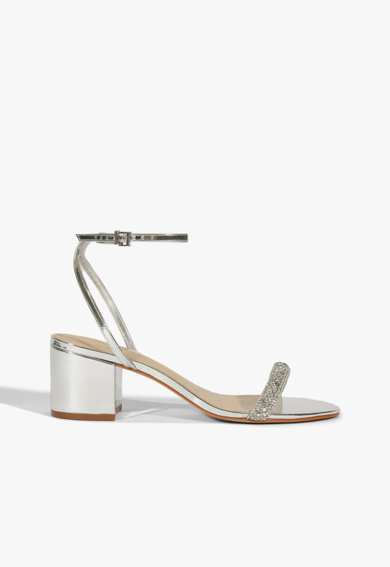 Sandália Eve Block Prata | ZZ MALL