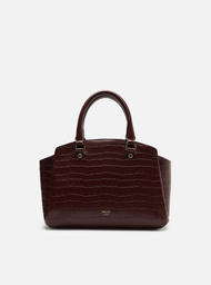Bolsa Tote Vermelha Croco Média Textura