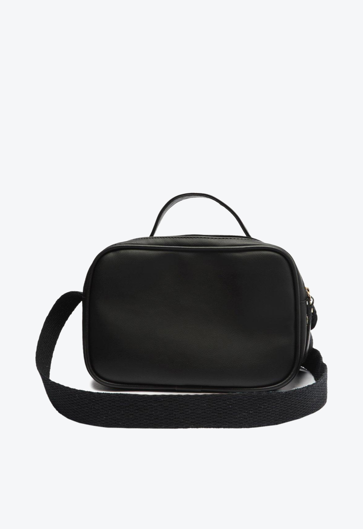 Bolsa Tiracolo Preta Anacapri Estruturada Grande