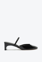 Mule Casual Preta Schutz Bertie Verniz