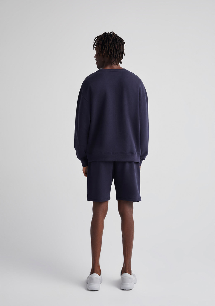 Blusão Esportivo Azul Hering Masculino Em Moletom Oversized
