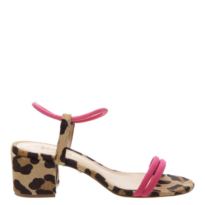 Sandália Schutz Bloco Animal Print Rosa Original - HLL64 | Etiqueta Única