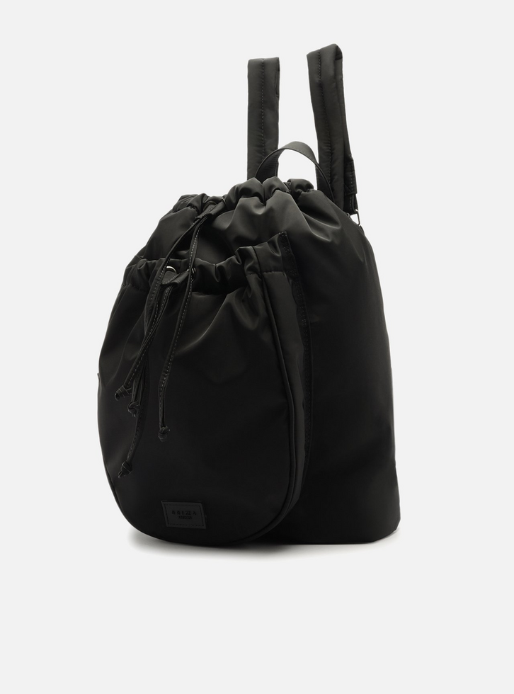 Mochila Raqueteira Preta Nylon Média Brizza | ZZ MALL