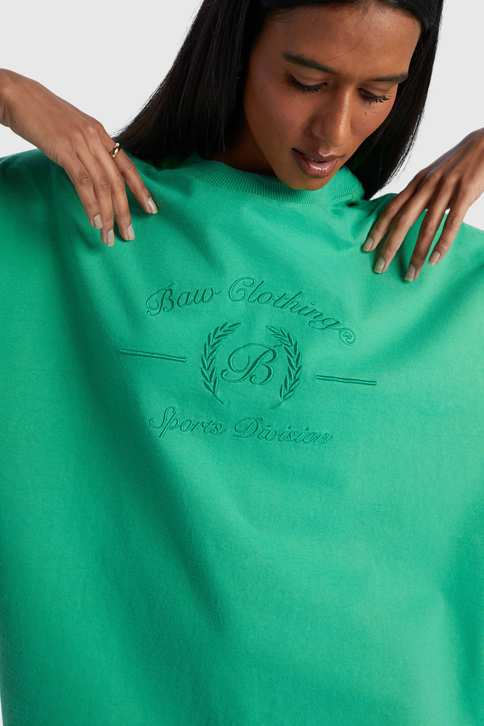 CAMISETA VERDE BAW NEW OVER SPORTS DIVISION