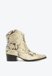 Bota Animal Print Schutz S-souli Couro Cobra