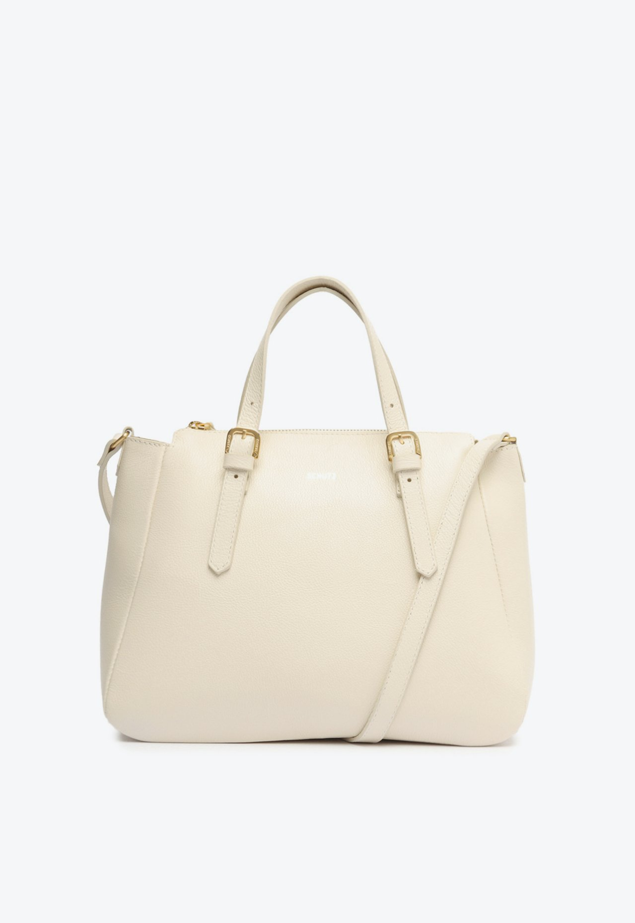 SCRE:EN ＜TOTE BAG＞（ white ） Bolsa Tote Branca Schutz Grande Sara Couro | ZZ MALL