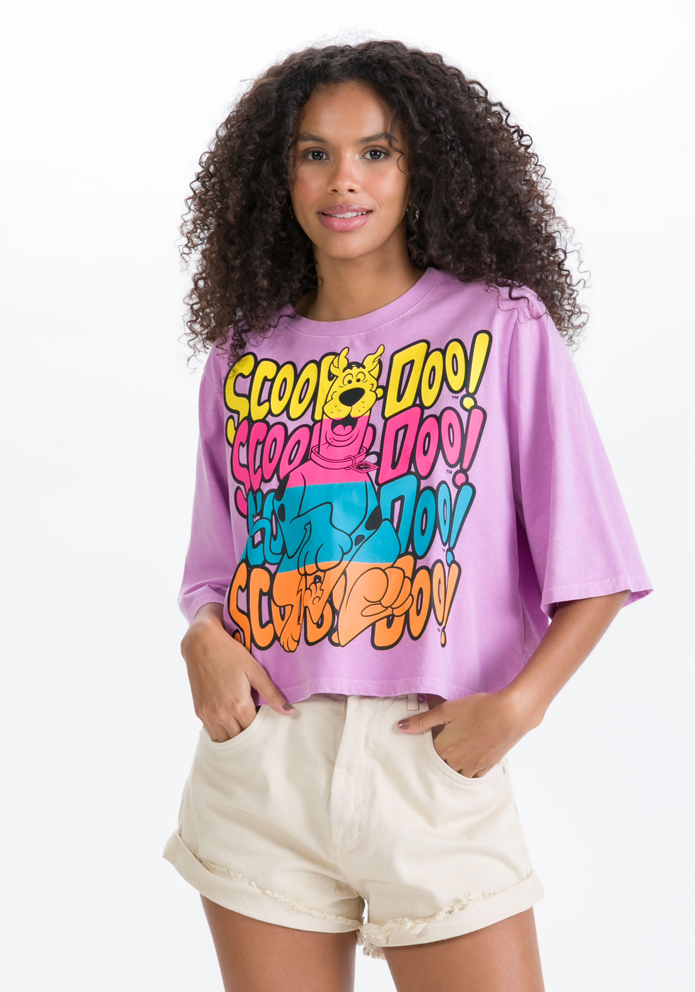 T-shirt roxa My Favorite Things scooby doo | zz mall