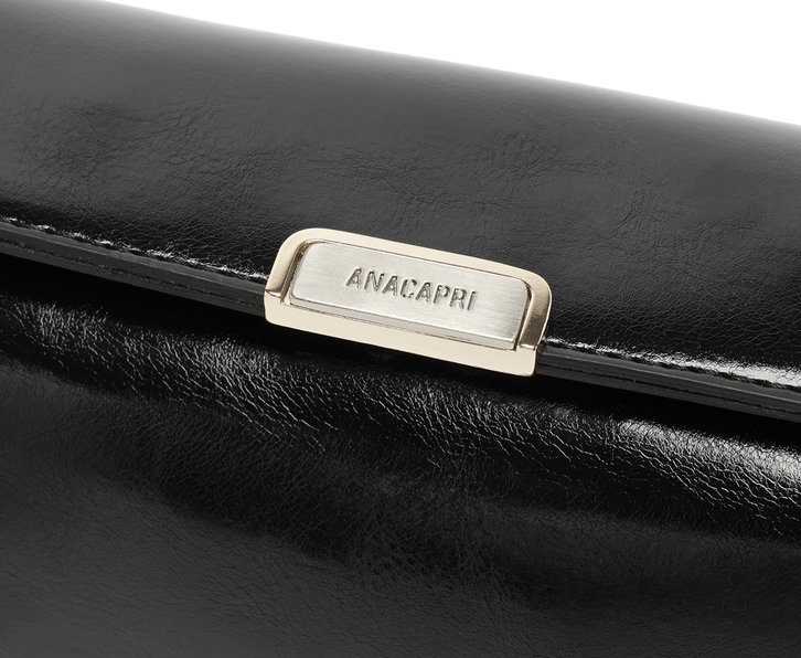 Bolsa Tiracolo Média Moderna Preta