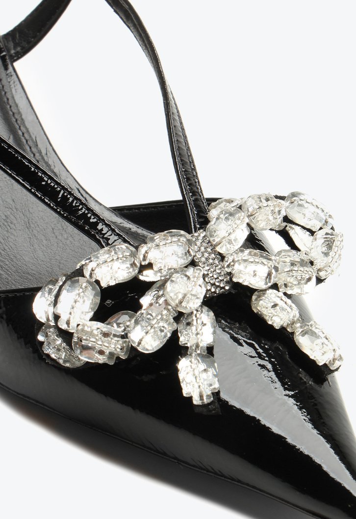 Slingback Servia Preto