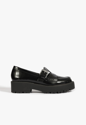 Mocassim Tratorado Couro Preto