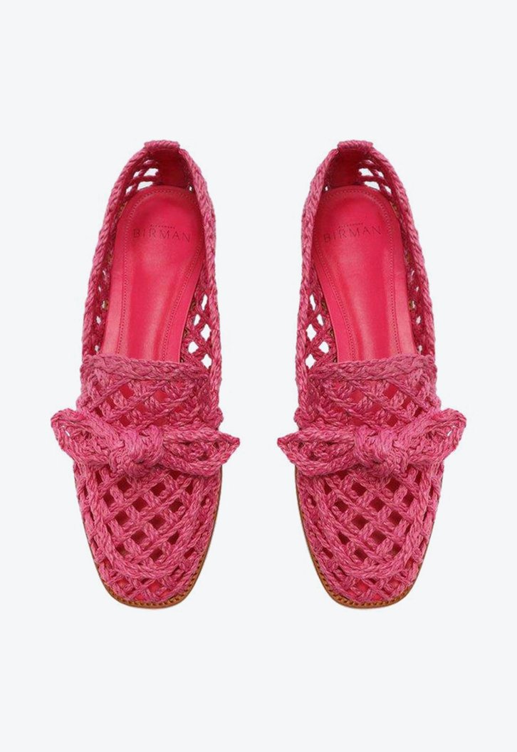 Raffia Clarita Loafer Fluo Pink