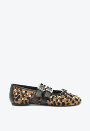 Sapatilha Animal Print Schutz Couro