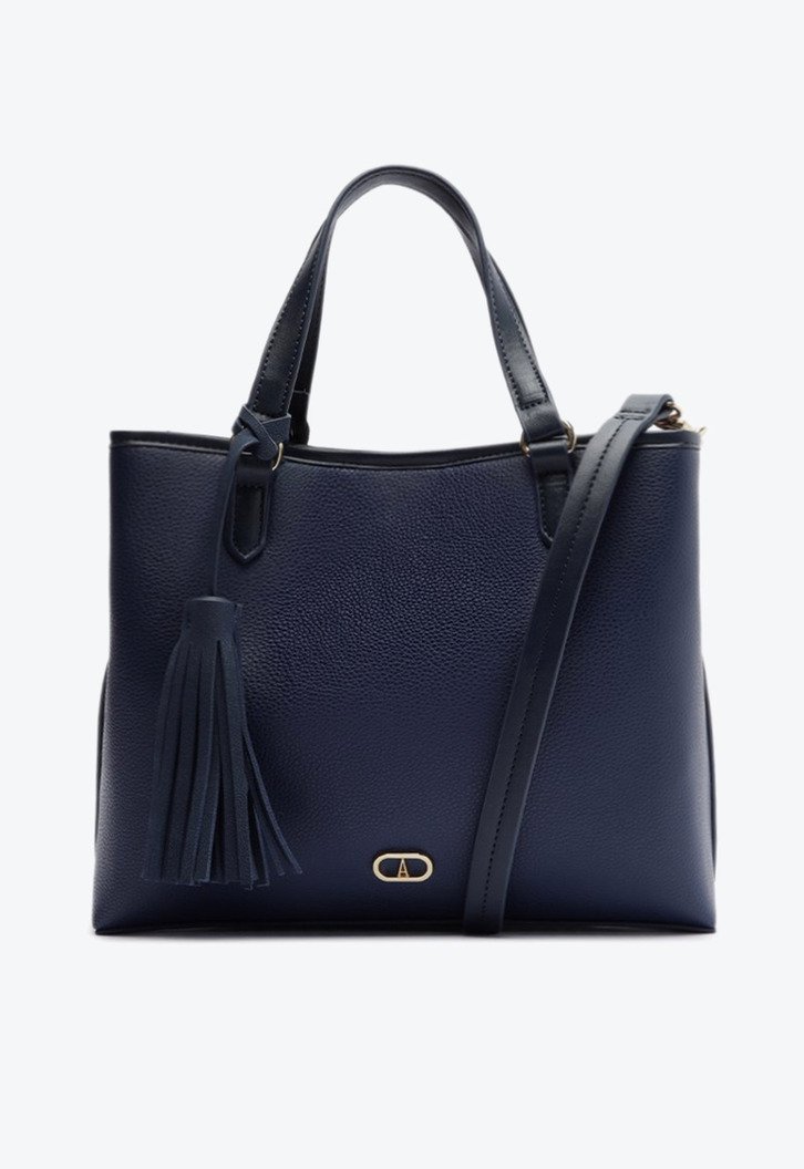 Bolsa Tote Média Barbicacho Azul