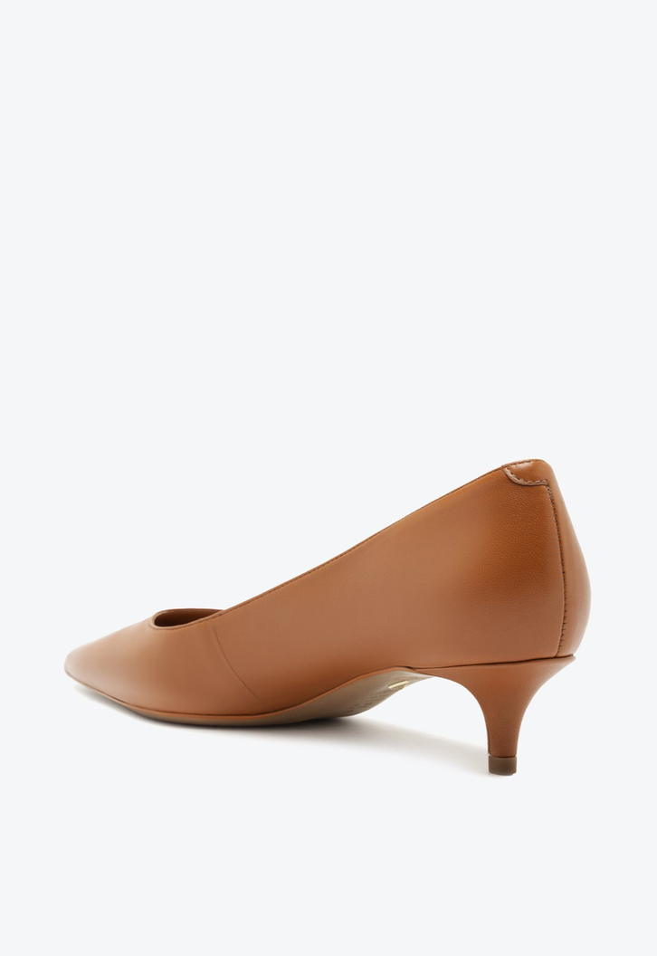 SAPATO SCARPIN LAURA MID VERNIZ MARROM