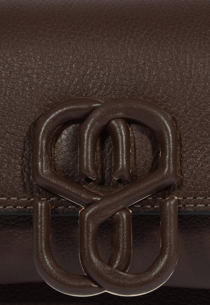 Bolsa CROSSBODY SAVOY couro marrom | ZZ MALL